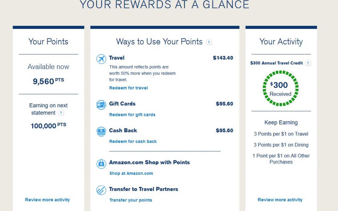 Chase Sapphire Reserve Bonus points of 100k ready to be received on next statement